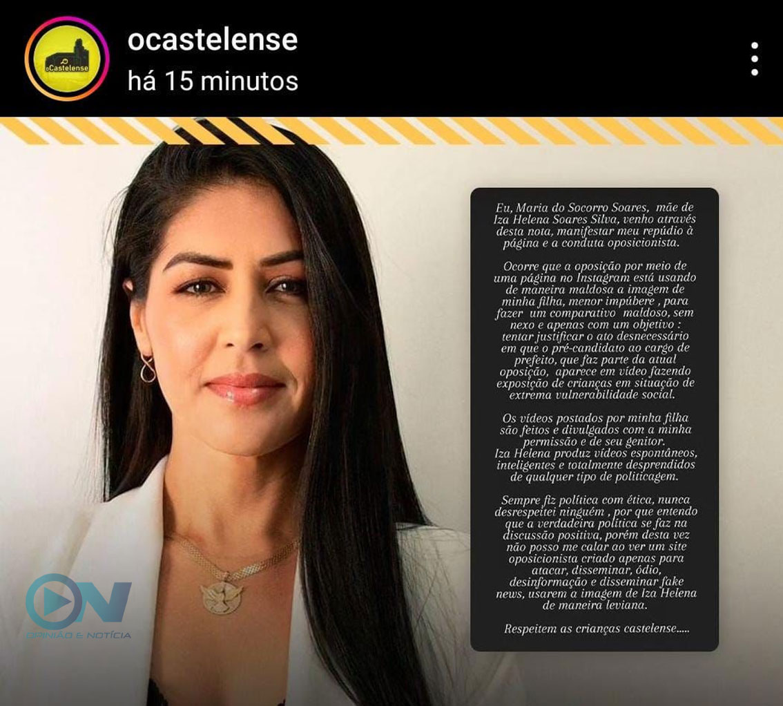 Política em Castelo do Piauí não pode ser um vale tudo que usa indevidamente imagens de crianças